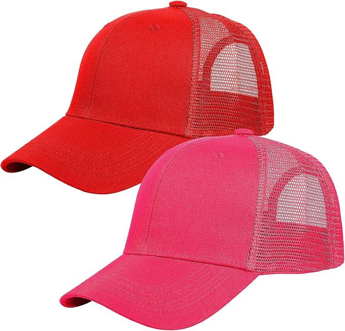 Falari Trucker Hat Baseball Cap Structured Plain Design 6 Panel, Adjustable Size