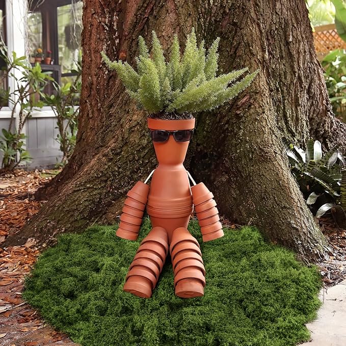 Fake Green Moss for Potted Plants, 10.6OZ Moss Decor Artificial Faux Moss for - Image 7