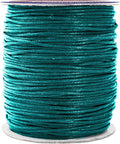 Mandala Crafts 1.5mm 109 Yards Teal Cotton Waxed Cord by MandalaCrafts