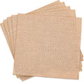 Preboun 5 Pcs Burlap Squares Multipurpose Natural Burlap Placemats Bulk by Preboun