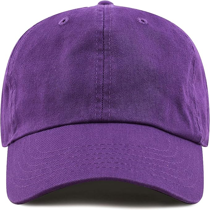 Cotton Baseball Cap Dad Hat – Washed Low Profile Adjustable Hat for Men Women Casual Outdoor Running Golf