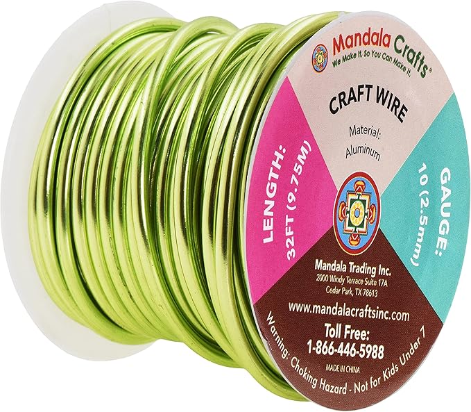 Mandala Crafts 10 Gauge Anodized Aluminum Craft Wire - Image 2