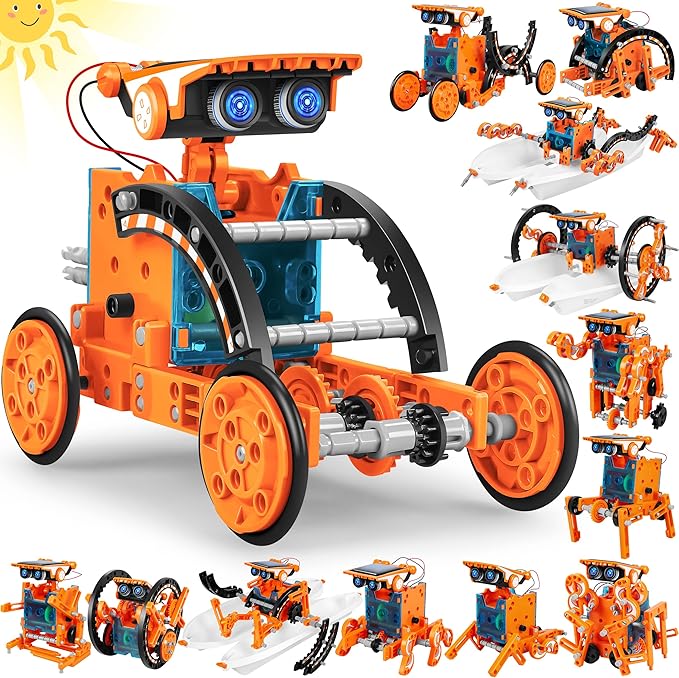STEM 13-in-1 Education Solar Robot Toys by Bottleboom