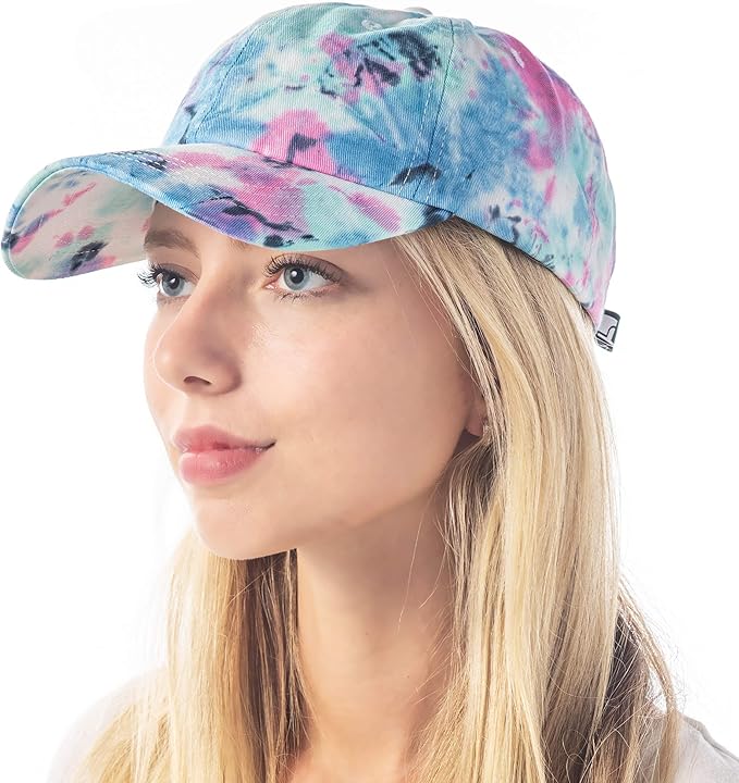 Cotton Baseball Cap Dad Hat – Washed Low Profile Adjustable Hat for Men Women Casual Outdoor Running Golf