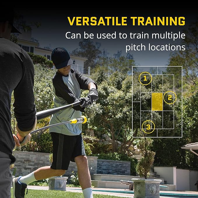 SKLZ Hitting Stick Batting Swing Trainer for Baseball and Softball, One-on-One Coaching Tool for Ball Contact, Hand-Eye Coordination, and Bat Speed
