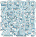 Number Iron On Patches, Numbers 0-9 Embroidery Applique Patch, DIY Decorative by Cazzon