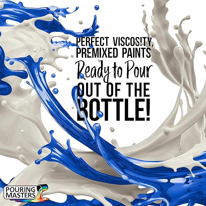 Pouring Masters Royal Blue Metallic Iridescent Pearl Ready to Pour Acrylic - Image 2