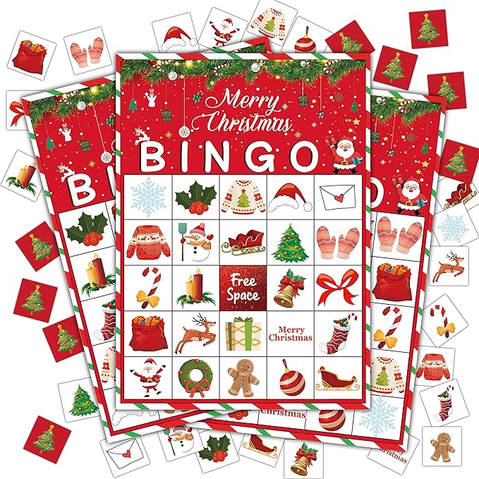 Christmas Bingo Game, Christmas Bingo Games by Disfuco