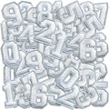 Number Iron On Patches, Numbers 0-9 Embroidery Applique Patch, DIY Decorative by Cazzon