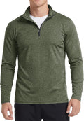 Boladeci Men's Quarter Zip Pullover Premium Fleece Lined Heather Long Sleeve Golf Shirts Midweight 1/4 Half Zip Sweatshirts