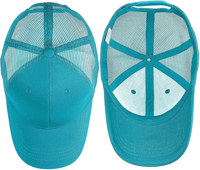 Falari Trucker Hat Baseball Cap Structured Plain Design 6 Panel, Adjustable Size