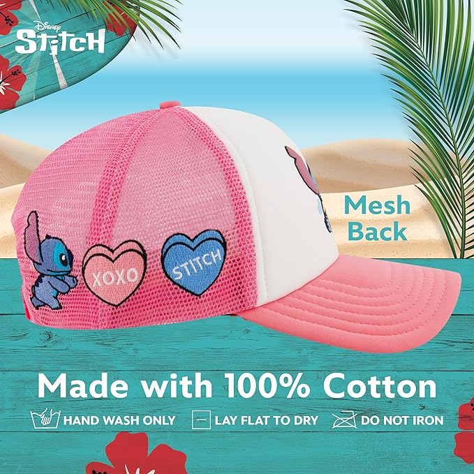 Disney Stitch Dad Hat, Adult Cotton Baseball Cap with Curved Brim
