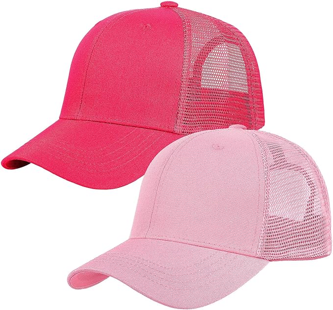 Falari Trucker Hat Baseball Cap Structured Plain Design 6 Panel, Adjustable Size
