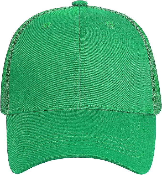Falari Trucker Hat Baseball Cap Structured Plain Design 6 Panel, Adjustable Size