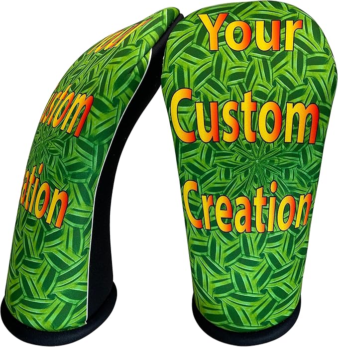Custom Driver Golf Club Head Cover - Personalized Design with Full-Color Printing - Durable, Stylish, and Protective Accessory for Golf Enthusiasts