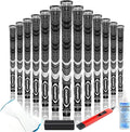 CHAMPKEY Premium Hybrid Golf Grips 13 Pack with All Repair Kits - All Weather Performance Golf Club Grips - High Traction and Control Half Corded Golf Grips for Men
