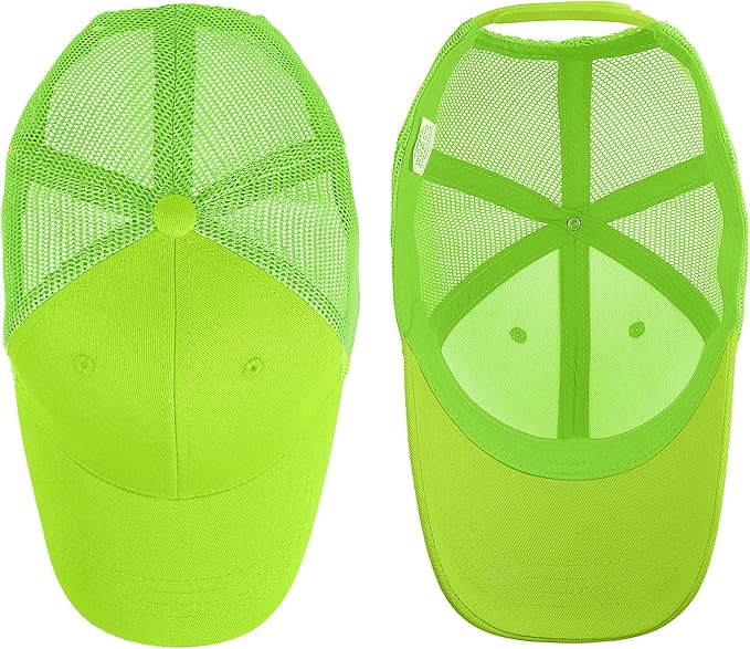 Falari Trucker Hat Baseball Cap Structured Plain Design 6 Panel, Adjustable Size