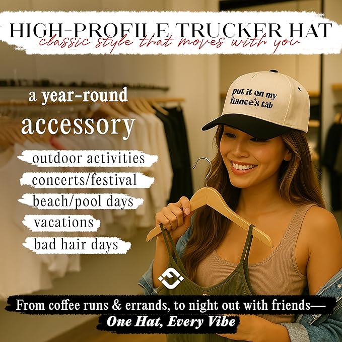 Funky Junque Trucker Hat Women Men 2-Tone Baseball Cap – Vintage Western Style Embroidered Snapback, Premium Cotton Blend