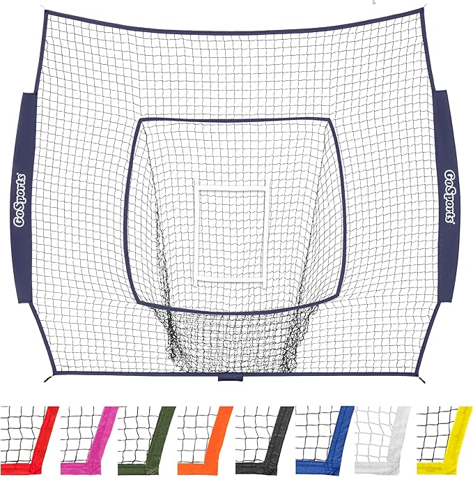 GoSports Replacement 7 x 7 ft Baseball Net - NET ONLY - Frame NOT Included - Choose Your Color