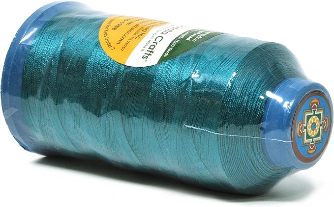 Mandala Crafts Bonded Nylon Thread Teal Heavy Duty Sewing Threads - Image 3