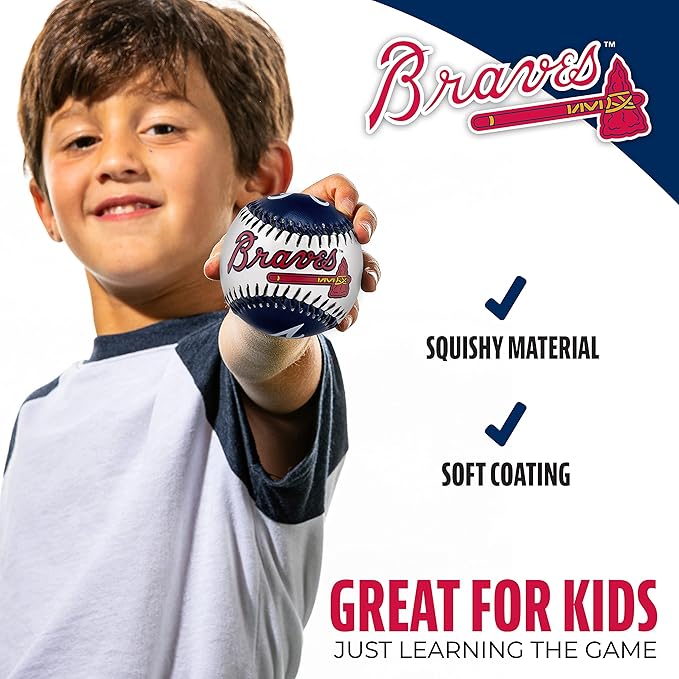 Franklin Sports MLB Team Soft Baseballs - Team Logo - Fan Shop Toy Baseball for Kids - Decoration for Desks and Office