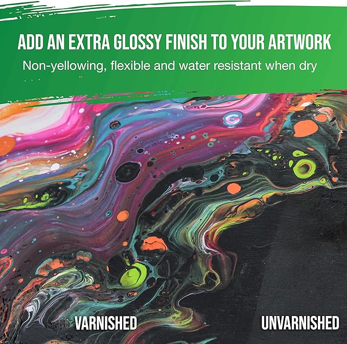 U.S. Art Supply 8 oz High Gloss Varnish - Image 4