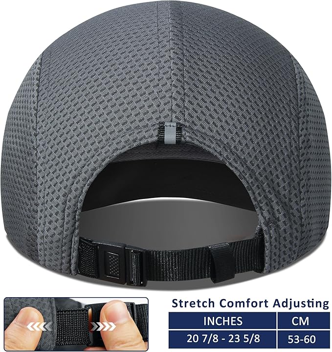 GADIEMKENSD Women's Race Day Running Cap Performance Mesh Hat - Excellent Ventilation, Lightweight, Reflective Safety
