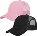 Falari Trucker Hat Baseball Cap Structured Plain Design 6 Panel, Adjustable Size