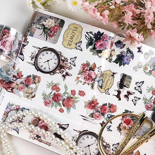 Vintage Flower PET Tape - Image 3