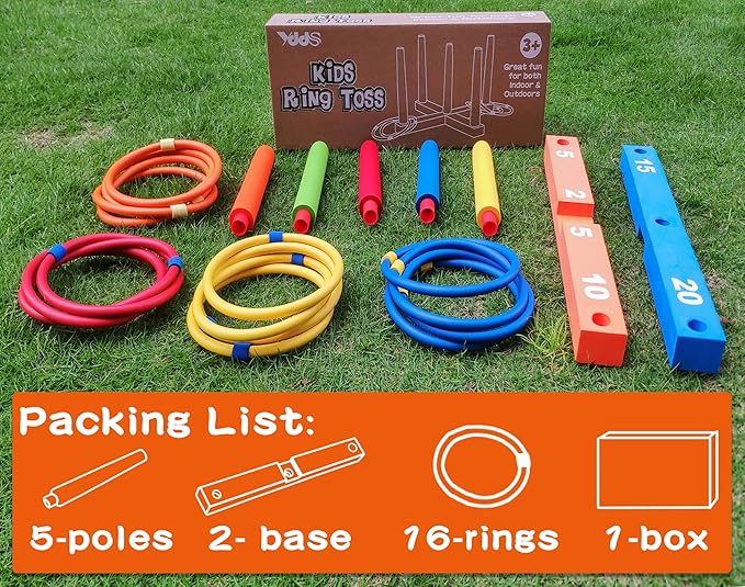 Ring Toss Game for Kids, Indoor & Outdoor Game for Family and Adults - Image 2