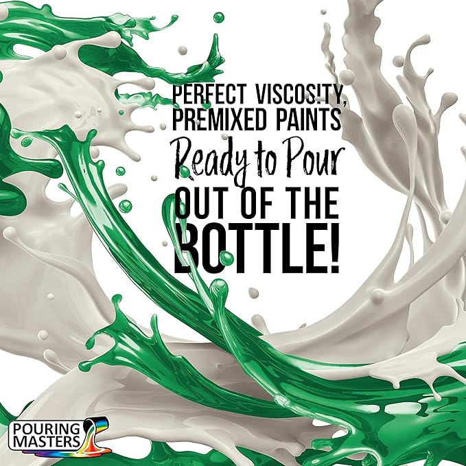 POURING MASTERS Shamrock Green Acrylic Ready to Pour Pouring Paint - Image 2