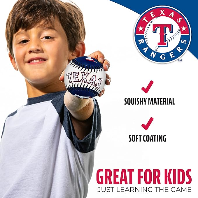 Franklin Sports MLB Team Soft Baseballs - Team Logo - Fan Shop Toy Baseball for Kids - Decoration for Desks and Office