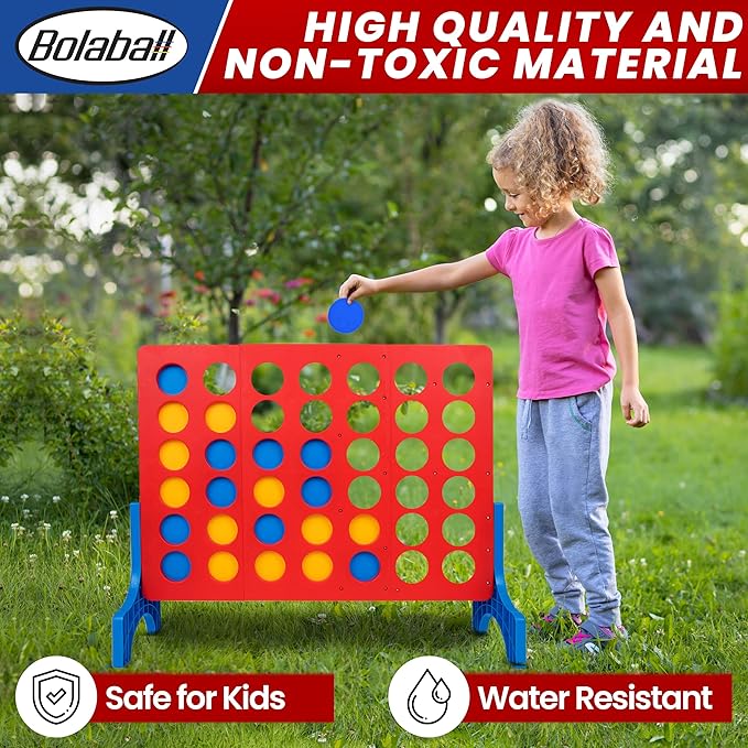Bolaball 4 in a Row Tabletop Game – 1.8 Ft 4 to Score Game - Image 4