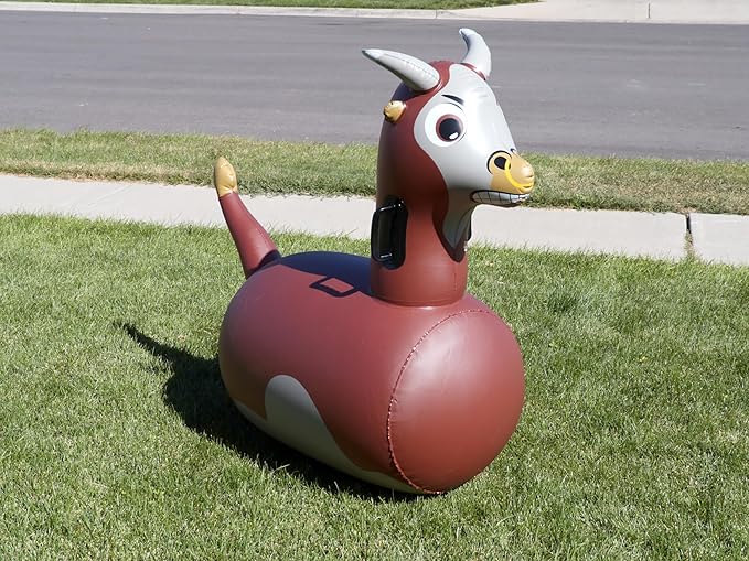 Hearthsong Hop N Go Inflatable Bull Riding Bouncy Hopping Toys - Image 3