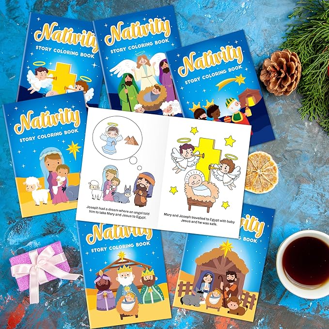 JAPBOR Christmas Nativity Coloring Books - Image 5