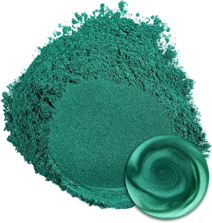 Ceya Mica Powder, 5.3oz/ 150g Pine Green Pearlescent Effect Colorant Pigment - Image 2
