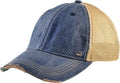 Vintage Distressed Baseball Cap – Unstructured Fit Adjustable Snapback Hat for Men & Women