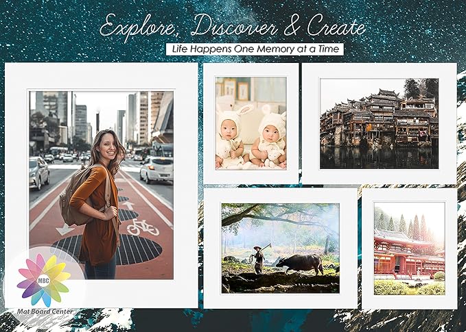 Mat Board Center, 8x10 for 5x7 Black Picture Mat Sets - Image 9