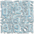 Letter and Number Iron On Patches, A-Z Alphabet and Numbers 0-9 Embroidery by Cazzon