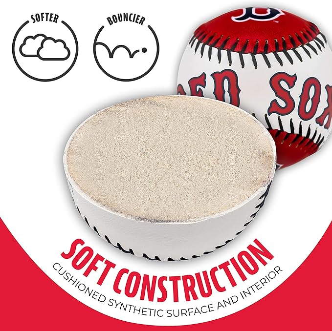 Franklin Sports MLB Team Soft Baseballs - Team Logo - Fan Shop Toy Baseball for Kids - Decoration for Desks and Office