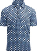 Damipow Premium Golf Shirts for Men Dry Fit Performance Polo Short Sleeve Collared Shirt