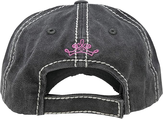Funky Junque Distressed Vintage Baseball Cap - Embroidered Patch Women's Hat - Holiday, Lifestyle & Patriotic Designs
