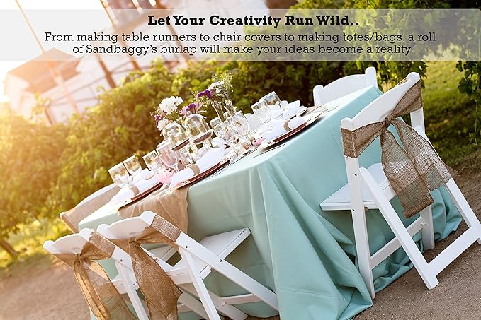 Sandbaggy Burlap Fabric Roll | 40 Inch by 300 ft | Great - Image 6