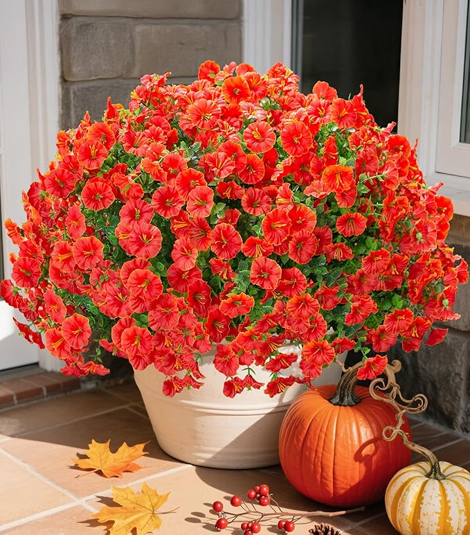 Fake Fall Flowers Artificial Flowers Plants by Ivydale