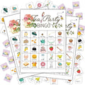 Tea Party Bingo Cards, Tea Bridal Party Games Bingo Cards, School Party by Disfuco