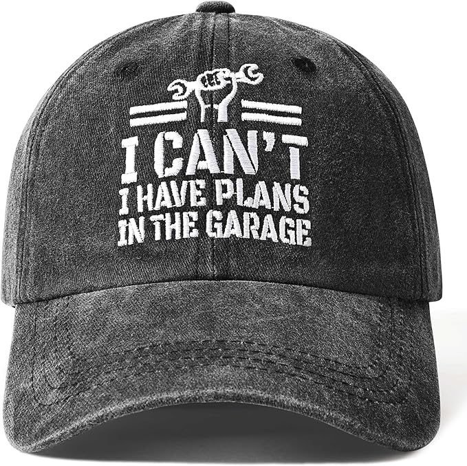 Jeasona Vintage Funny Baseball Cap for Men, Adjustable Dad Hat, Gifts for Car Lovers Mechanics Dads Husbands Grandpa