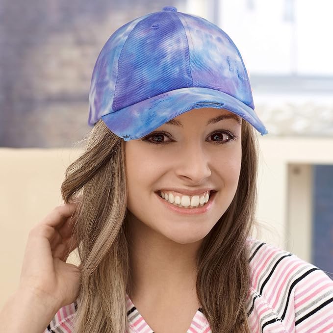 C.C Ponycap Messy High Bun Ponytail Adjustable Glitter Mesh Trucker Baseball Cap
