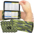 Sports Unlimited Adult Triple Wrist Coach, Football Wristbands for Plays, Baseball Wristbands, QB Arm Bands