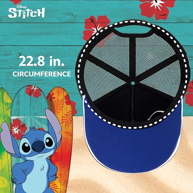 Disney Stitch Dad Hat, Adult Cotton Baseball Cap with Curved Brim