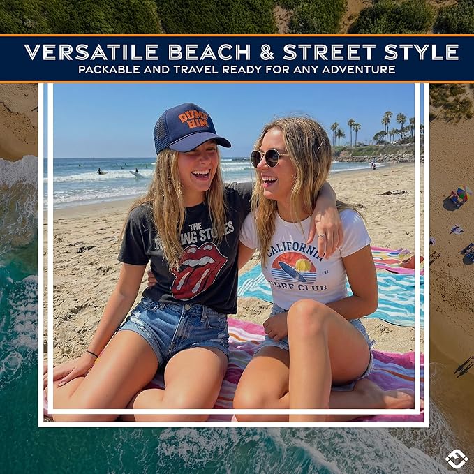 Funky Junque Premium Mesh Snapback Trucker Hat - Stylish Comfort for All - Patriotic, Humor & More